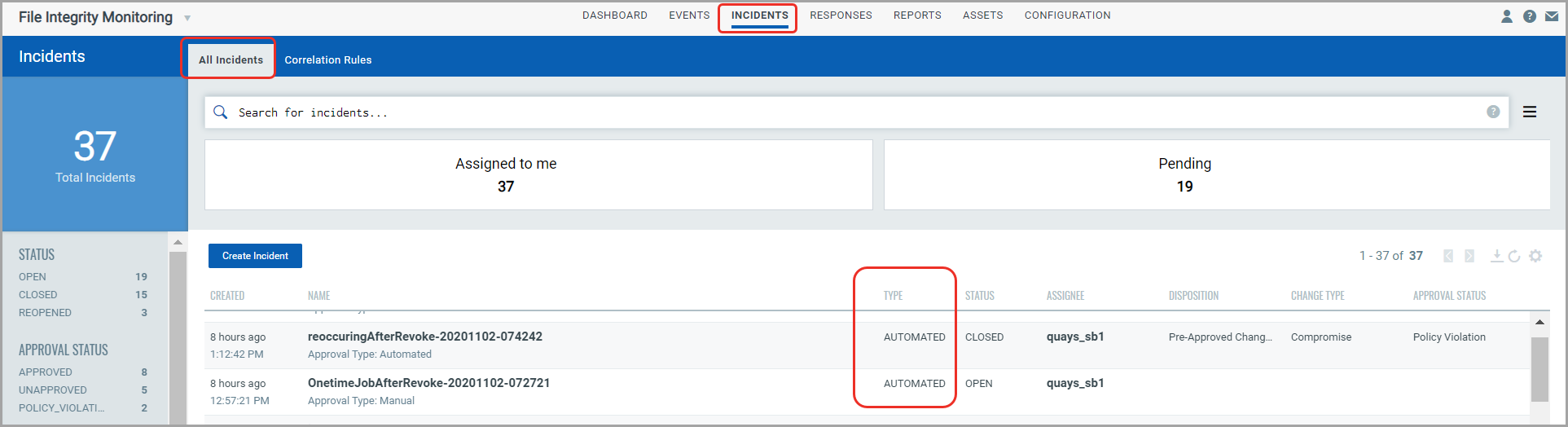 Manage Incident